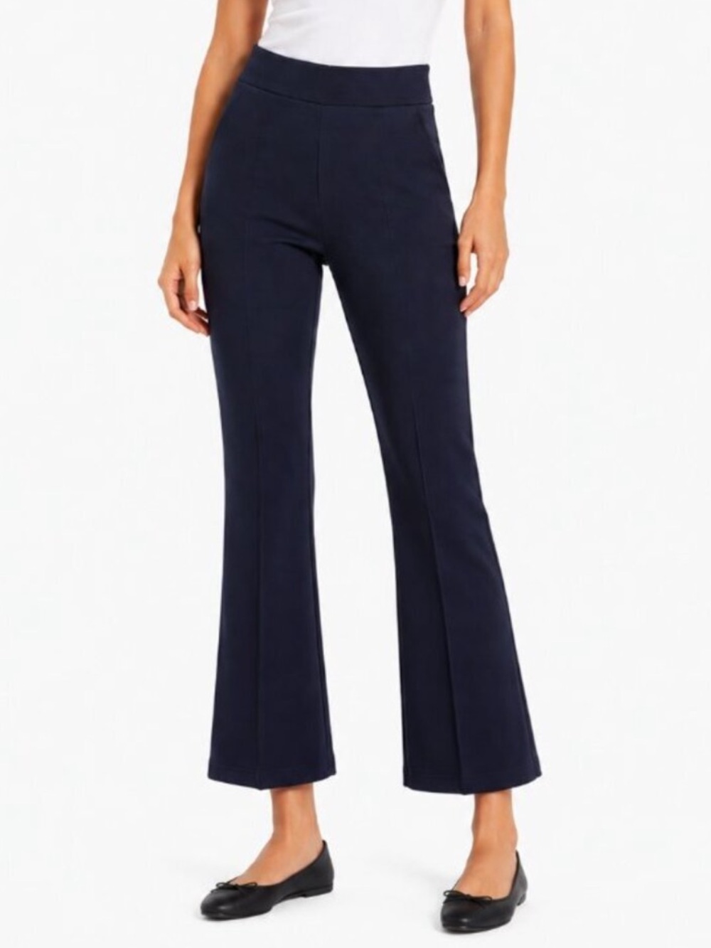 Spanx Polished On-the-Go Kick
Flare Pants in Classic Navy | L